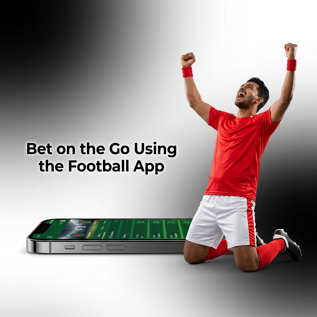 Person placing a football bet on a mobile app, showing live odds and bet slip on a smartphone screen.